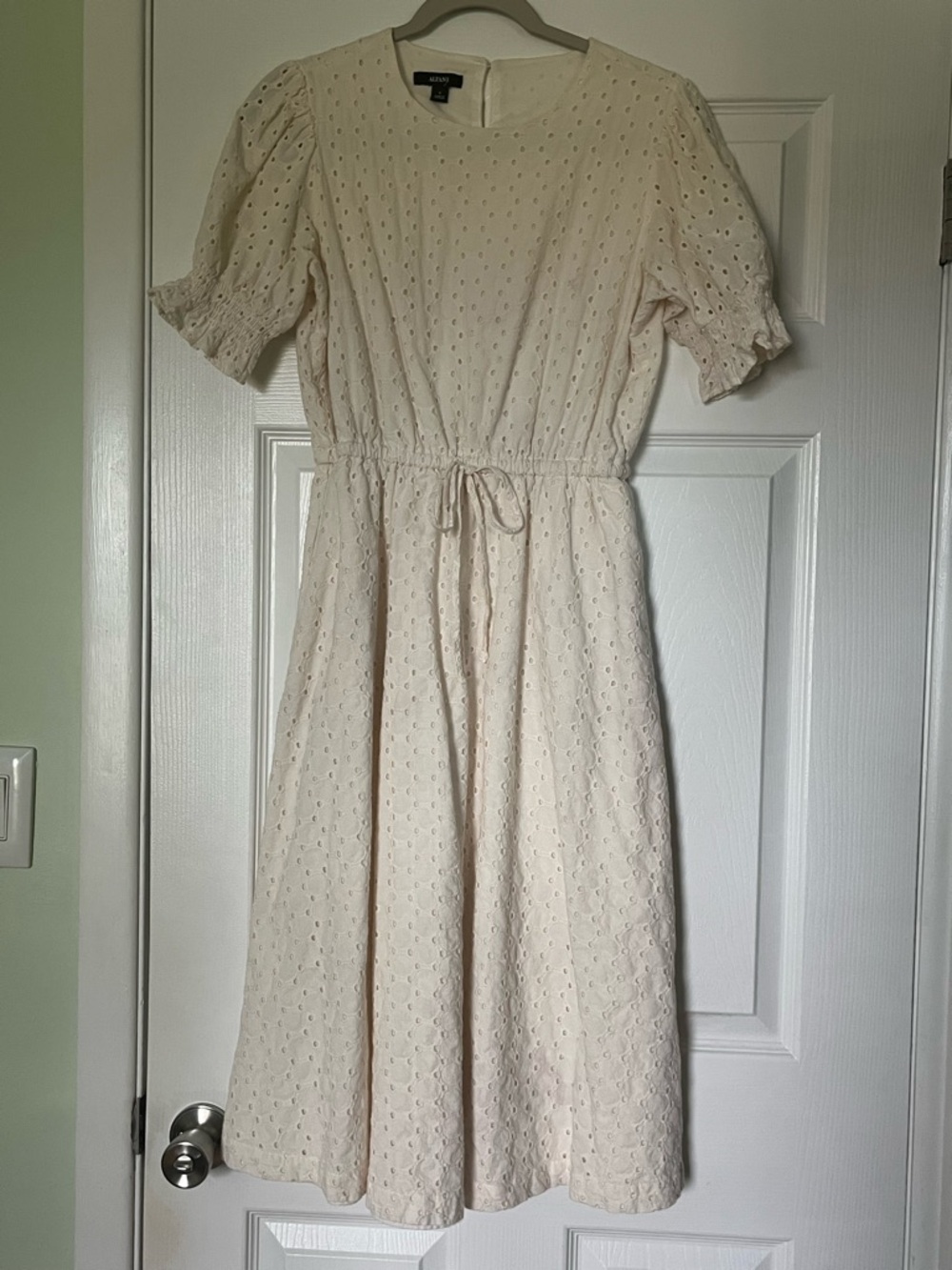 Alfani Eyelet Midi Dress